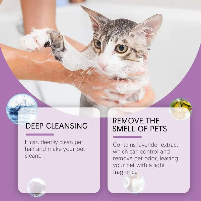 Natural Lavender Pet Shampoo &amp; Conditioner – Gentle, Plant-Based, Moisturizing &amp; Soothing