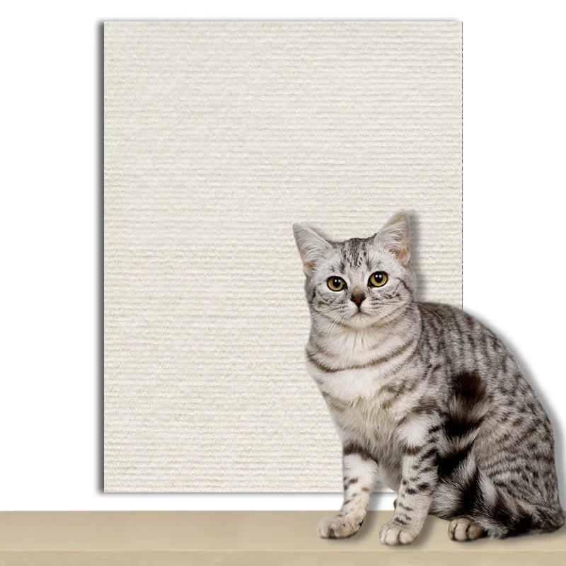 Self-Adhesive Cat Scratch Pad – Customizable Wall &amp; Furniture Protector