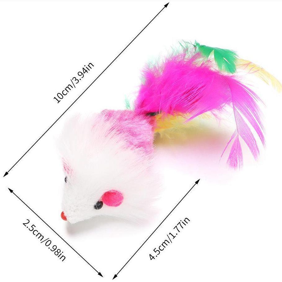 Plush &amp; Feather Cat Toy Sets – Lightweight, Durable, and Entertaining