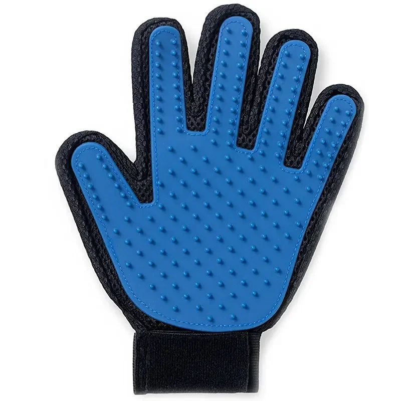 Silicone Pet Grooming Glove – Hair Removal &amp; Bath Brush for Cats &amp; Dogs