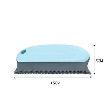 Portable Manual Lint Hair Remover Brush – Double Serrated Design for Pet Hair & Dust Removal