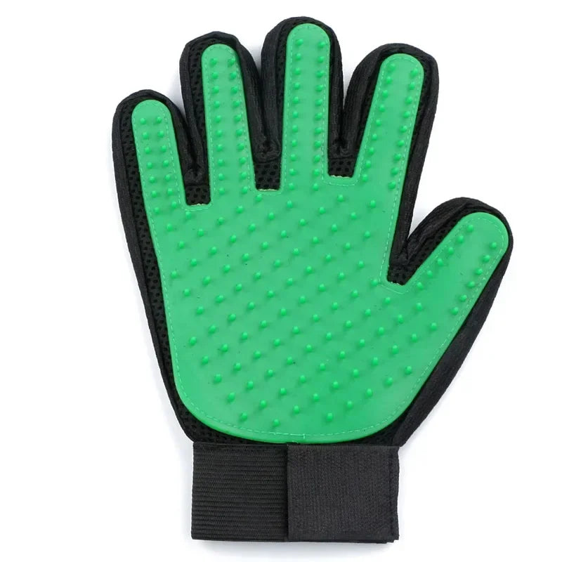 Silicone Pet Grooming Glove – Hair Removal &amp; Bath Brush for Cats &amp; Dogs