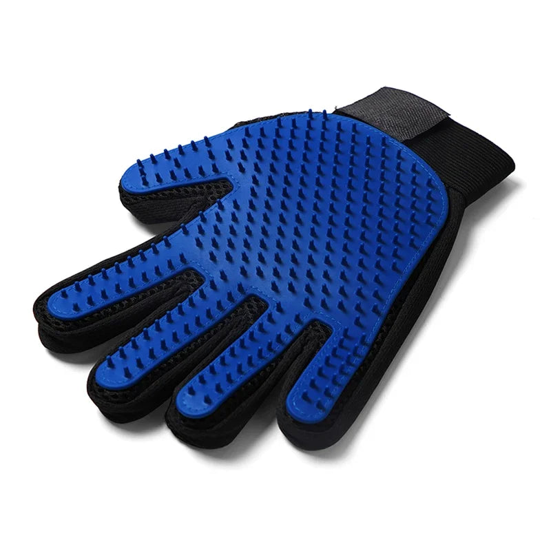 Silicone Pet Grooming Glove – Hair Removal &amp; Bath Brush for Cats &amp; Dogs
