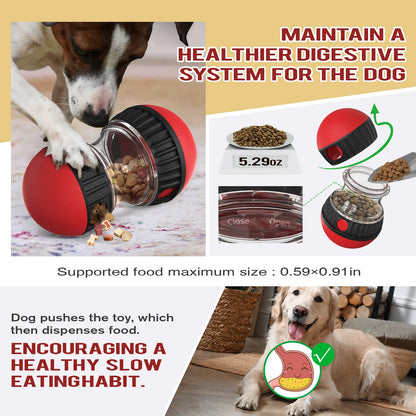 Interactive Treat Dispensing Ball for Dogs – Fun, Durable, and IQ-Boosting