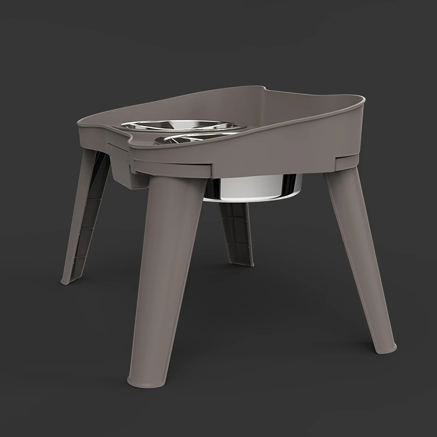 Elevated Pet Feeding Table with Dual Bowls – Comfortable &amp; Spill-Resistant