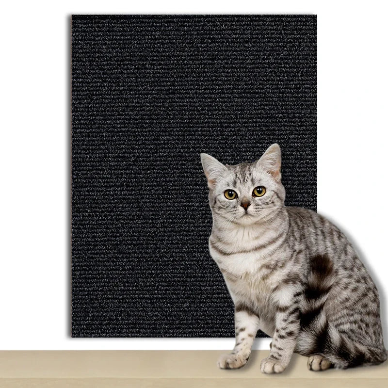 Self-Adhesive Cat Scratch Pad – Customizable Wall &amp; Furniture Protector