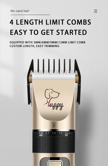 Rechargeable Pet Grooming Clipper Kit – Quiet, Cordless &amp; Adjustable for Dogs and Cats