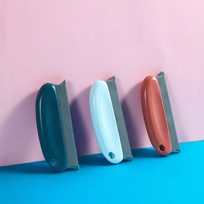 Portable Manual Lint Hair Remover Brush – Double Serrated Design for Pet Hair & Dust Removal