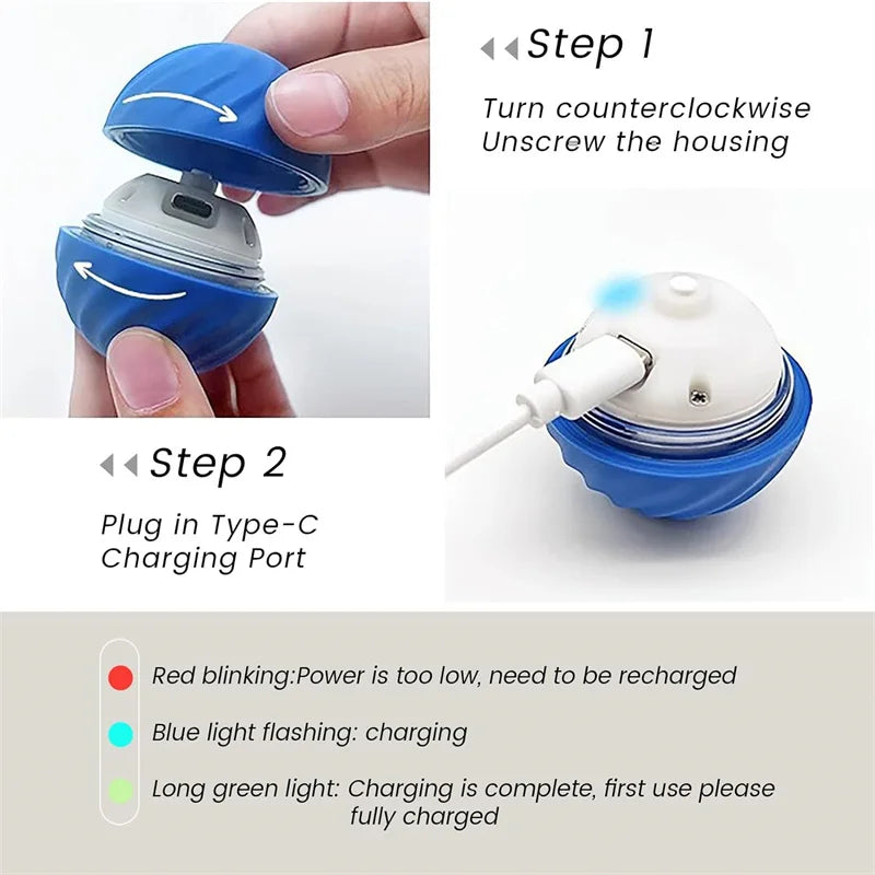 Smart Interactive Jump Ball for Pets – Motion-Activated &amp; Chew-Resistant