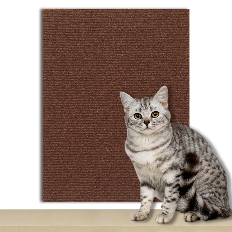Self-Adhesive Cat Scratch Pad – Customizable Wall &amp; Furniture Protector