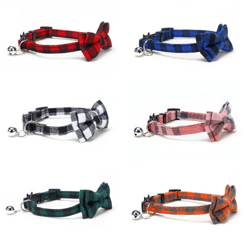 Christmas Cat Collar with Bow Tie &amp; Bell – Festive and Adjustable