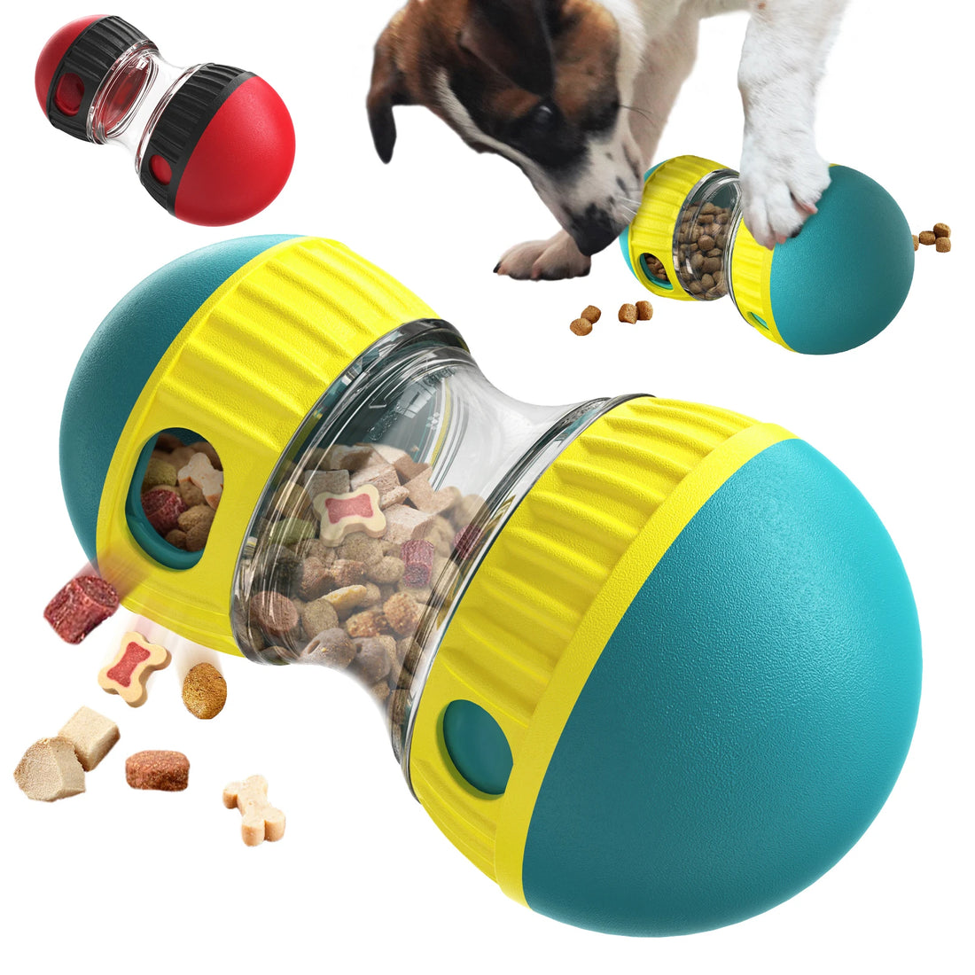 Interactive Treat Dispensing Ball for Dogs – Fun, Durable, and IQ-Boosting