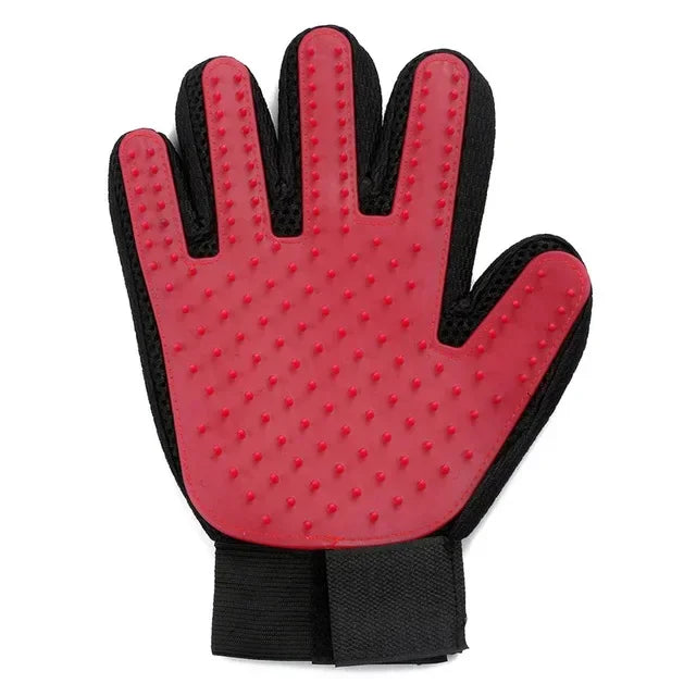 Silicone Pet Grooming Glove – Hair Removal &amp; Bath Brush for Cats &amp; Dogs