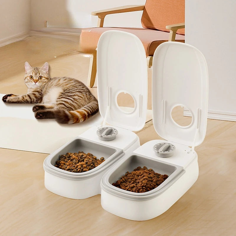 Automatic Pet Feeder with Timer – 350ml Capacity for Wet &amp; Dry Food