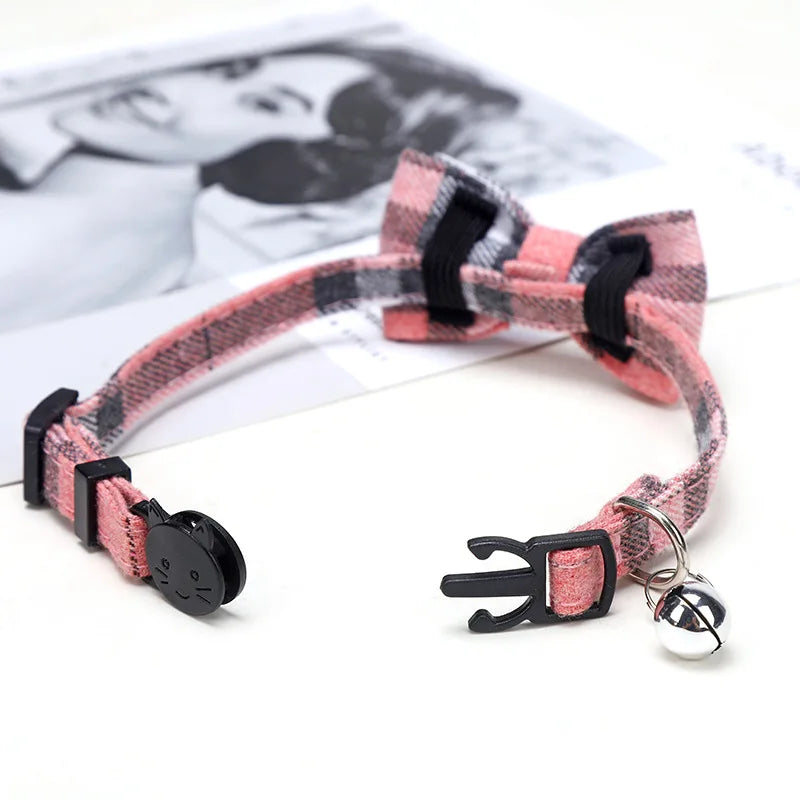 Christmas Cat Collar with Bow Tie &amp; Bell – Festive and Adjustable