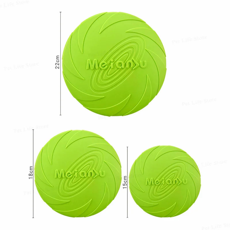Durable Bite-Resistant Flying Disc Toy for Dogs – Soft, Elastic &amp; Outdoor-Friendly