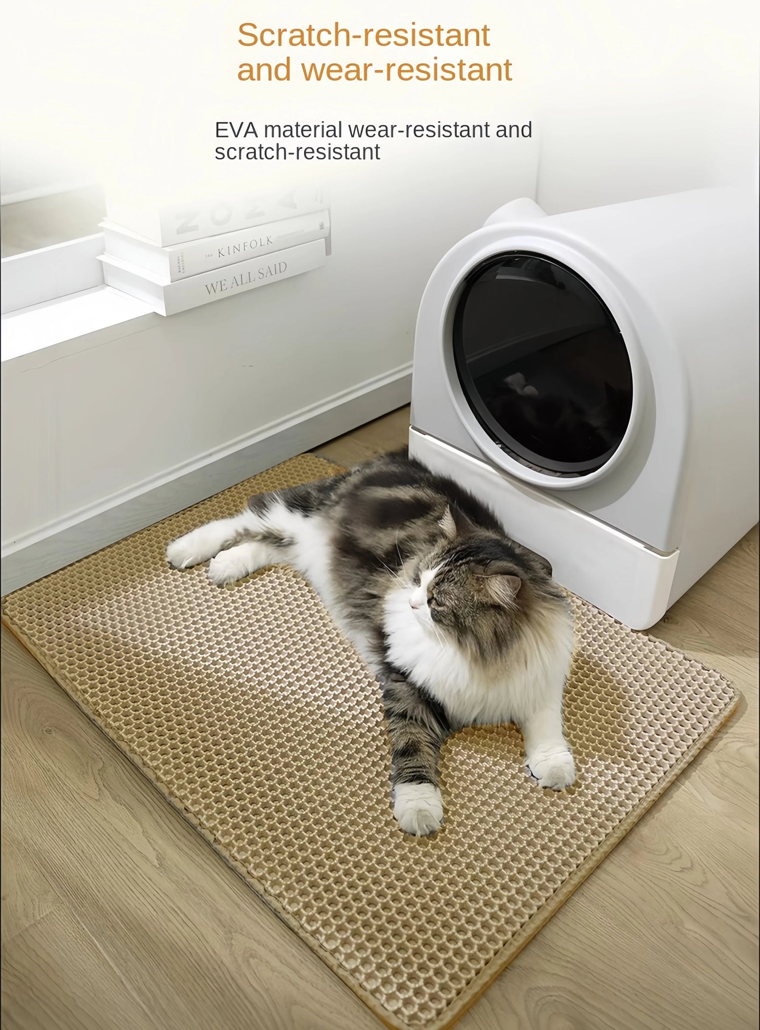 Waterproof EVA Cat Litter Mat – Double Layer, Non-Slip &amp; Easy to Clean